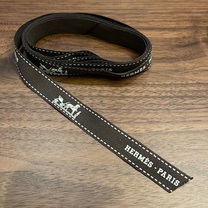Hermes gift ribbon, 48 inches long, 1/2 inch wide